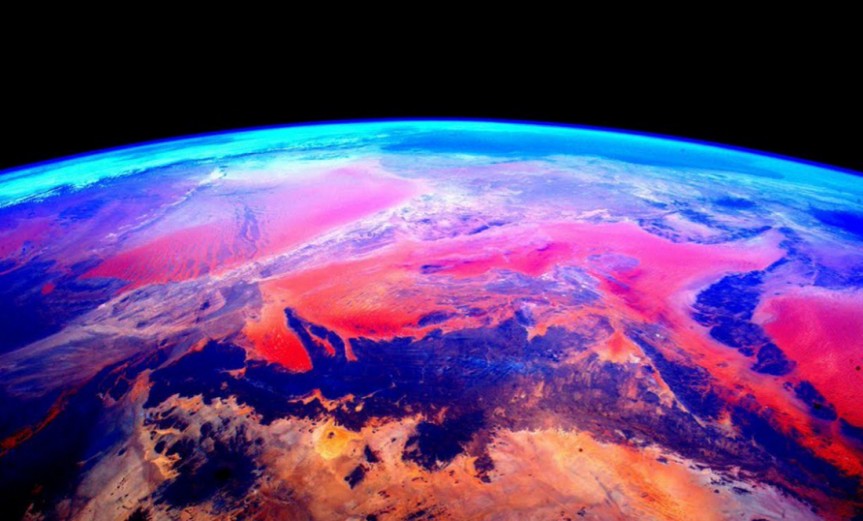 Los colores de África vista desde el espacio.